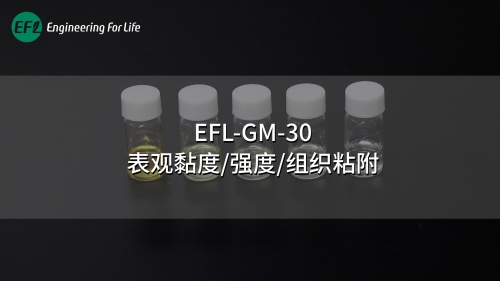EFL-GM-30表觀黏度、強度、組織粘附性能展示
