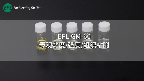 EFL-GM-60表觀黏度、強度、組織粘附性能展示